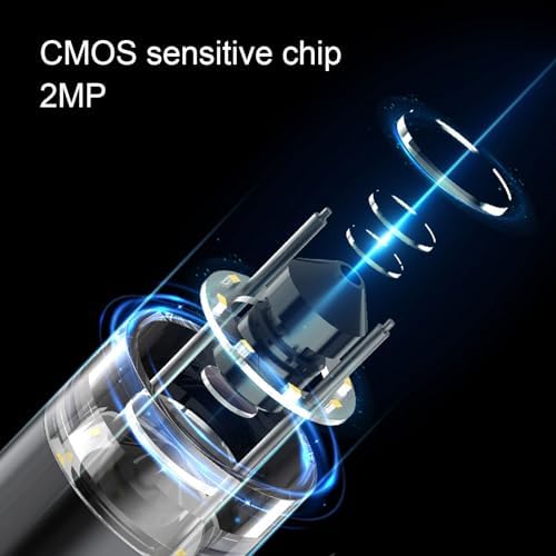 1000X USB Digital Microscope, 1080P HD 8 LED Handheld Microscope Camera with One Record for Circuit Board Portable and Rechargeable, Expand View on Computer