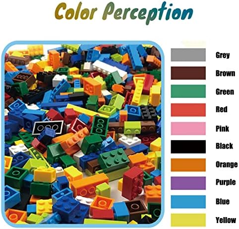 1500 Pieces Building Bricks, Classic Bulk Small Blocks, Classic Building Bricks Set Basic Building Blocks Compatible with All Major Brands