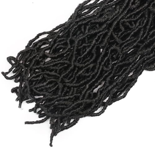 12 Inch Faux Locs Crochet Hair 1B Soft Locs Crochet hair Pre Looped Crochet Hair Extensions