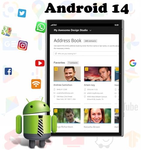 10 Inch Tablet Android 14 Tablets 10" Tableta Computer 6GB RAM 32GB ROM 1TB Expand, 2MP+8MP Dual Cameras WiFi-6 Bluetooth, 1280x800 IPS 10.1 IN HD Display Tab, 6000mAh Long Battery Life Android Tablet