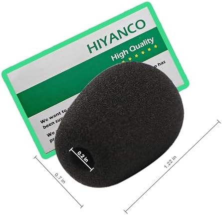 12 Pack Headset Microphone Windscreen Foam Cover Soft Comfortable and High-density Lapel Mic Covers Pop Filter Replacement Windshield for Headset Microphone