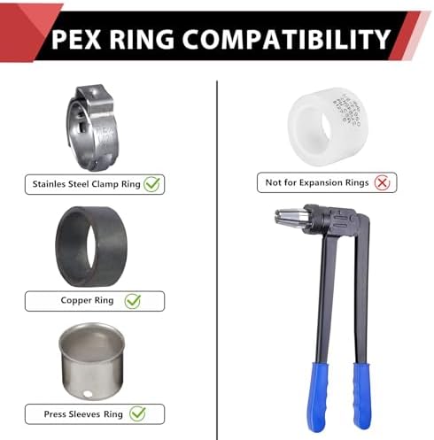 (Pack of 5) Pex Fitting 1/2 Inch x 1/2 Inch Female NPT Drop-Ear Elbow Brass(5)