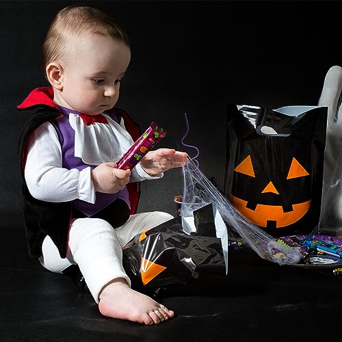 100 Halloween Bags 9"x12" Glossy Great For Halloween Goodies Also Perfect as Small Halloween Bags For Trick or Treat