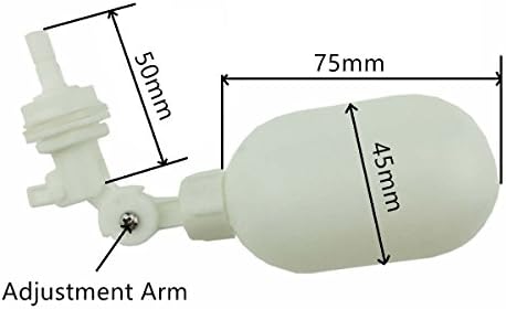 1/4 inch Tube Float Valve Kit for RO Water Reverse Osmosis System water filter Push in to Connect Pipe Hose Tube Fittings CCK tube（ball valve +L+15 feet pipe） (blue)