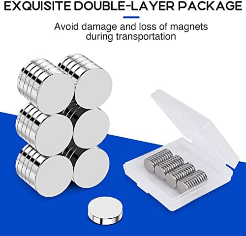 120Pcs Small Magnets, 10x2mm Rare Earth Magnets, Tiny Neodymium Fridge Magnets for Crafts, Small Strong Round Magnets for Refrigerator, Whiteboard, Crafts and Kitchen Cabinet, Office Magnets