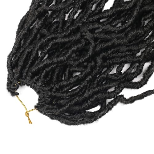 12 Inch Faux Locs Crochet Hair 1B Soft Locs Crochet hair Pre Looped Crochet Hair Extensions