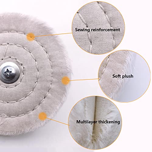 11 pcs Buffing Wheel for Drill, Buffing Pad Polishing Wheel Kits, Wheel Shaped Polishing Tool for Metal Aluminum, Stainless Steel, Chrome, Jewelry, Wood, Plastic, Ceramic, Glass, etc