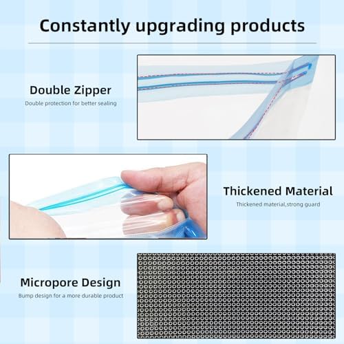 10 Pcs Filament Storage Bags Vacuum Sealed Kit with Electric Pump, 12.8"x14.8", 2Pcs Sealing Clip, 0.26mm Thick, Moisture/Dust Proof, Fit Most 0.25/0.5/1KG 3D Printer Filament