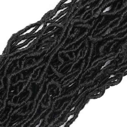 12 Inch Faux Locs Crochet Hair 1B Soft Locs Crochet hair Pre Looped Crochet Hair Extensions