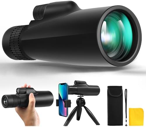 10-30x50 Monoculars for Adults High Powered with Smart Phone Holder & Upgraded Tripod, Starscope Monocular Military Grade for Outdoor Exploration, Bird Watching, and Scenic Viewing