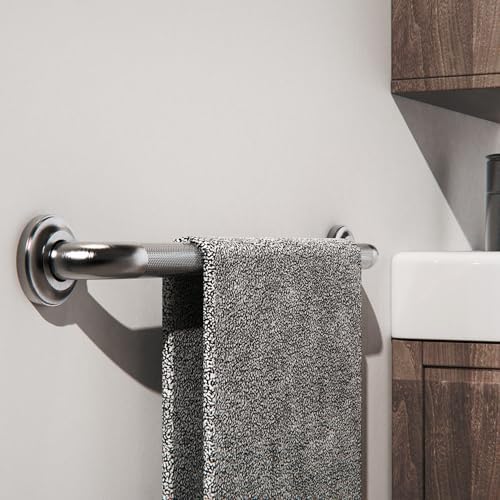 1-1/4" Knurled Grab Bar, ADA Compliant Bath Safety Shower Handrail, Bathroom Mobility Aid Handle for Seniors and Disabled, Heavy Duty 500lbs Support