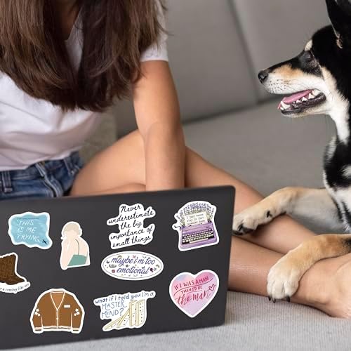150 PCS Stickers for Fans Concerts, Waterproof Vinyl Music Decals for Water Bottles, Laptops, Phonecase, Scrapbook, Party Favors Gifts for Kids Teens Adults