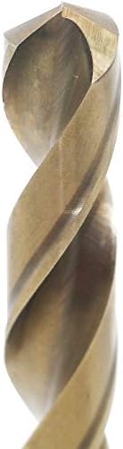 11mm Metric M35 Cobalt Steel Extremely Heat Resistant Twist Drill Bit of 1pcs with Straight Shank to Cut Through Hard Metals Such as Stainless Steel and Cast Iron, 5% Cobalt M35 Grade HSS-CO