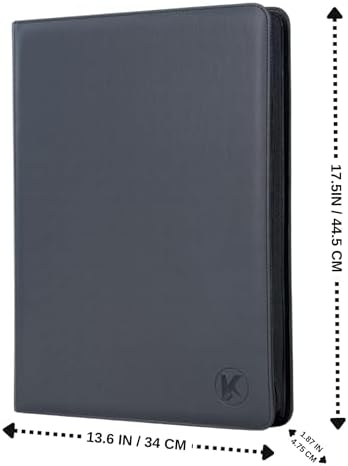 1000+ Pockets Trading Card Binder, 16-Pocket Card Ablum Compatible with lorcana,MTG,Sports Cards & Other Standard Size Trading Card（BLACK)