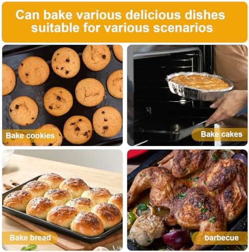 13" × 13" Nonstick Baking Pan，Replacement Sheet Pan for Ninja SP100, SP101, SP201, SP251 Foodi 8-in-1 Air Fry Oven, Premium Coating, Even Heat Distribution