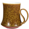 14Oz Crystallize Reactive Glaze Ceramic Coffee Mug,Cool Cup With Handle Suitable for Office and Home Drinking Coffee Tea Cocoa Milk,Lead cadmium free, Dishwasher Microwave Safe(Dark yellow)