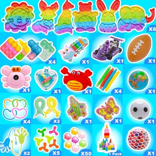 1000 Pcs Kids Party Favors Stocking Stuffers Gifts,Fidgets Toys Pack,Bulk Toys for Carnival Treasure Classroom Prizes Box,Adults Stress Relief Sensory Toys,Pinata Filler, Autism Autistic Children ADHD
