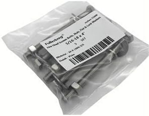 (5 Sets) 5/16-18x4" Stainless Steel Hex Head Screws Bolts, Hex Machine Nuts, Fender Flat Washer& Split Lock Washers, 18-8 (304) S/S, Fully Threaded by Bolt Fullerkreg