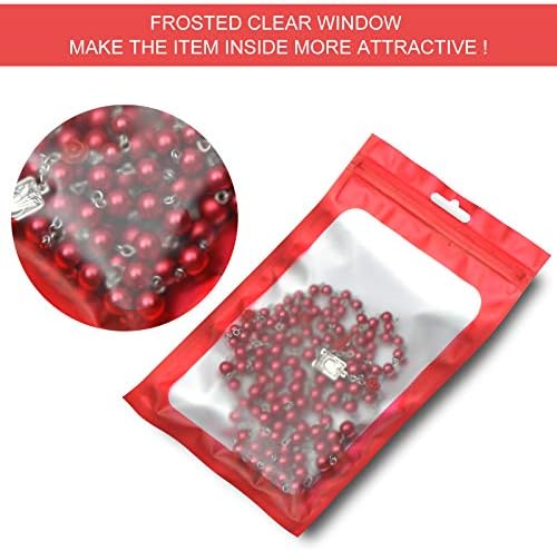 100pcs Resealable Mylar Packaging Bags Small Business Supplies Candy Sample Freshie Jewelry Bracelet Zipper Zip Package Pouch Bag
