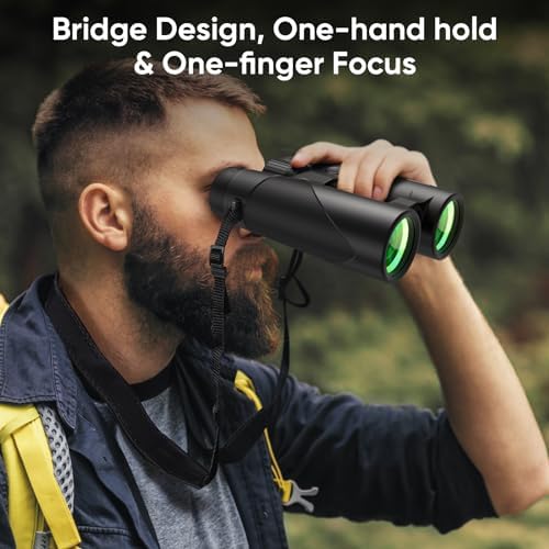 10x42 HD Binoculars for Adults High Powered: Timorn Powerful Binoculars for Bird Watching with Phone Adapter Tripod, Waterproof Fogproof Lightweight Binoculars for Birding, Hiking,Travel, Sports