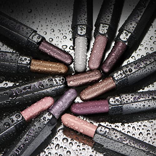 10PCS Eyeshadow Stick,Shimmer And Matte Brown Metallic Cream Eyeshadow Pencil Crayon with Smudge-proof & Waterproof,Eye Brightener Stick - Cocoa Crush
