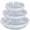 10 Packs Plant Saucer, 6 8 10 inch Clear Plant Saucers, Durable Round Plastic Flower Plant Water Drip Tray for Pots Planter, Heavy Duty Plant Dish Pant Plate to Catch Water for Indoor & Outdoor