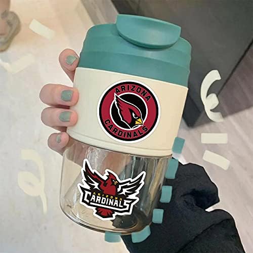104Pcs Football Rugby Stickers for Water Bottle, Arizona Decal Decoration Sticker for Boys，Waterproof Decals for Laptop，Computer，Phone Case，Car，Guitar，Bumper，Skateboard，Gifts for Adults Teens