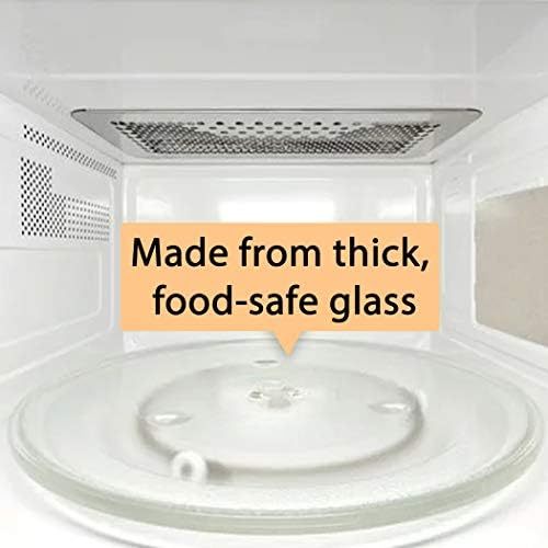 10.5'' Microwave Glass Tray Compatible with Hamilton Beach - The Exact Replacement Part of 252100500497/HB-P90D23/HB-P90D23A/HBP90D23 - Dishwasher Safe
