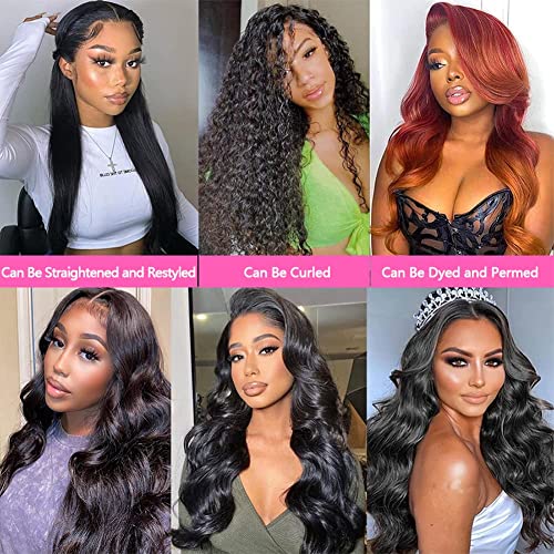 12A Brazilian Body Wave Human Hair 4 Bundles 18 20 22 24Inch 100% Unprocessed Brazilian Virgin Human Hair Weave Bundles Body Wave Hair Extensions Natural Color