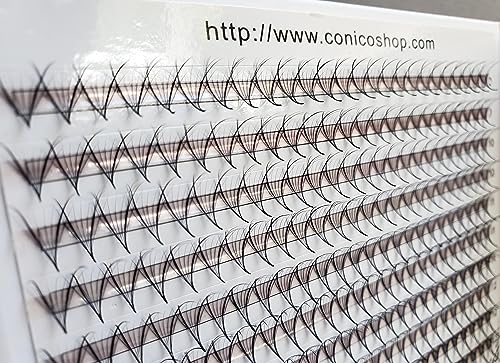 1000 fans 7D 0.05 Wispy Premade fans Mixed Lengths 9-16mm Volume loose Lashes C D Curl Handmade Fan eyelash extensions Kimeyelashes promade fan Double Spikes (Curl C, 7D - 0.05 - FishTail 1000f)