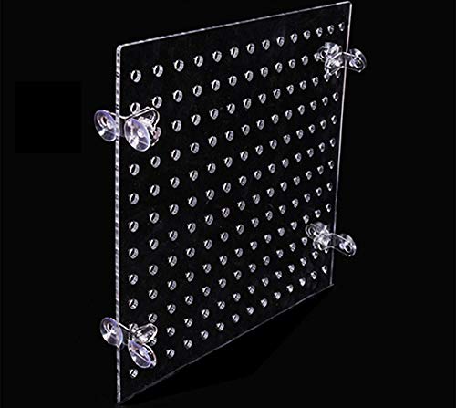 10 Gallon 9.8" x 11" Gallon Tank Acrylic Divider Aquarium Isolation Board with Suction Cups