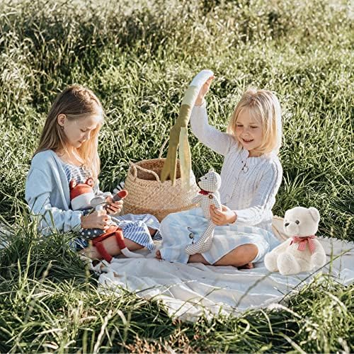 11.4” Small Teddy Bear with Heart Cute White Teddy Bear Stuffed Animals for Valentines Day Soft Stuffed Bear Plush Bear Plushie Toys Gifts for Girlfriend Boyfriend Kid