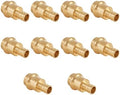 (Pack of 10) EFIELD 1/2 inch Press X 1/2 inch PEX Crimp Coupling Brass Adapter For Copper and Pex Pipe Connection (10, 1/2-inch)