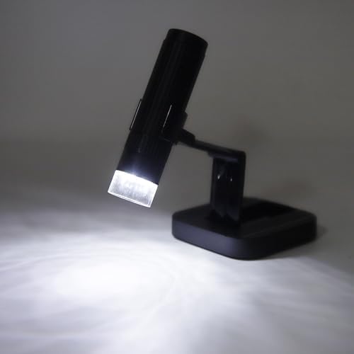 1000X USB Digital Microscope, 1080P HD 8 LED Handheld Microscope Camera with One Record for Circuit Board Portable and Rechargeable, Expand View on Computer