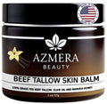 100% Grass-Fed Beef Tallow Balm, Moisturizing Cream with Manuka Honey, Beeswax & Olive Oil – Handmade All-Natural Skincare for Soft, Smooth Skin(2oz) (2oz, Vanilla)