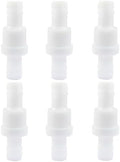 1/2" One Way Inline Check Valve 2 Pcs, Non Return Ozone Resistance PVDF Plastic One-Way Fuel Oil Water Gas Pump Air Check Valve