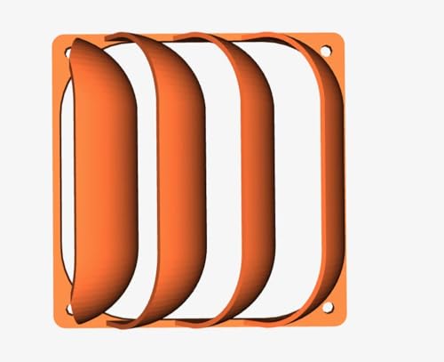 120/140mm PC Fan Deflector | Redirect Computer Airflow | Improve PC Thermals and Cooling | Fan Duct | PC Accessories | Gift for Techy (140mm, Yellow)