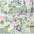 100PCS Saga Green Aesthetic Stickers, Saga Green Stickers for Kindle,Phone Water Bottle Stickers