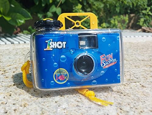 1 Shot Waterproof Disposable Camera – 35mm Underwater Camera – 27 Exposures – ASA/ISO400 Color Film – Single-Use Waterproof Camera for Vacation, Snorkeling, Watersports – 2-Pack