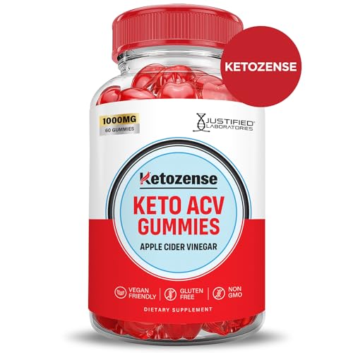 (5 Pack) Ketozense Keto ACV Gummies Advanced Formula 1000MG Ketozene Keto Gummies Apple Cider Vinegar Ketozens Formulated with Pomegranate Beet Juice Powder B12 Vegan Non GMO 300 Gummys