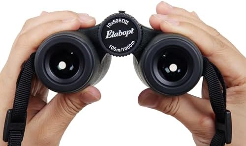12X50ED Compact Binoculars for Adults – High-Powered BAK4 Prisms, Diamond White Coating, Waterproof & Fogproof, Rubber Armored – Ideal for Bird Watching, Hunting, Travel, Outdoor Sports