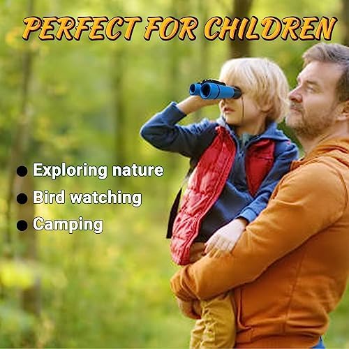 15 Pcs Kids Binoculars Set - Shockproof Mini Compact Binoculars - Toy Safari Binoculars FoldingTelescope Gifts for Age 3-12 Years Old Boys Girls Bird Watching Hiking Camping Outdoor Play Party Favors
