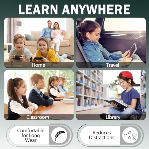100 Pack Classroom Earbuds Headphones Bulk for School Kids Children, Wholesale Durable Earphones Class Set for Students (XPG101,100 White)