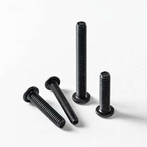 1/4-20 x 1-1/2" (20 Pack) Flat Head Hex Socket Cap Screws Bolts, Black Oxide 304 Stainless Steel 18-8, Hex Drive, Bright Finish, Fully Machine Thread