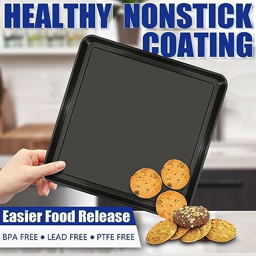 13" × 13" Professional Baking Sheet, Air Fryer Accessories, Replacement Baking Pan for Ninja SP100, SP101, SP1001C, SP201 Foodi Air Fry Oven, Nonstick Sheet Pan for Foodi 8-in-1 Air Fry Oven