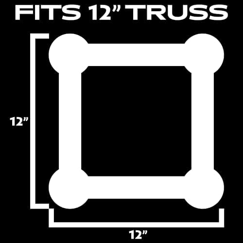 1.5m x 290mm Black Truss Cover - also Fits 5ft x 12in Box Truss - Spandex Truss Sock - Easy Installation Pull Over Truss Scrim