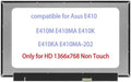 14.0" Replacement for Asus E410 E410M E410MA E410K E410KA E410MA-202 LCD Screen Replacement Display Panel HD 1366x768 (Only for Non Touch)