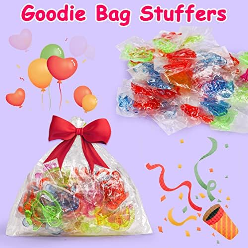 100PCS Glitter Sticky Hands Party Favors for Kids Birthday Supplies Easter Egg Fillers Goodie Bag Stuffers Classroom Treasure Box Carnival Prizes Bulk Treat Trinkets Pinata Stuff Mini Stretchy Toys