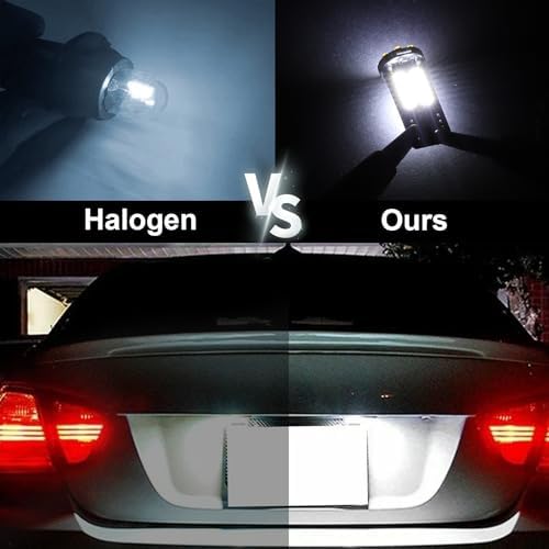 10 Pieces 194 LED Bulb Super Bright 6500K T10 168 2825 W5W 34-SMD 3014 Chipsets Replacement Bulbs for Car Trunk Interior Dome Map Door Dash Courtesy License Plate Lights - Xenon White