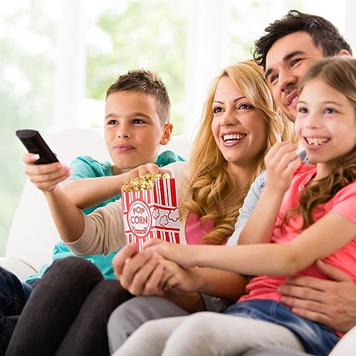 1000pcs Paper Popcorn Bags for Party, 1 Oz Small Vintage Individual Servings Popcorn Container Pop Corn Bags Bulk for Popcorn Machine Accessories Supplies Movie Nights (1000)
